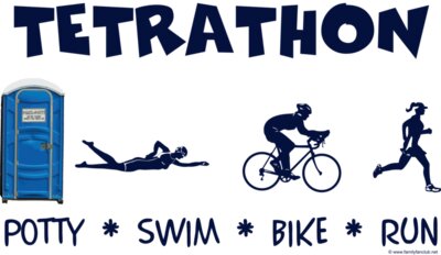 porta potty triathlete tetrathon women