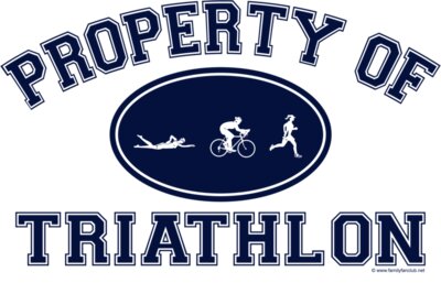 Property of Triathlon Women Tri Icons
