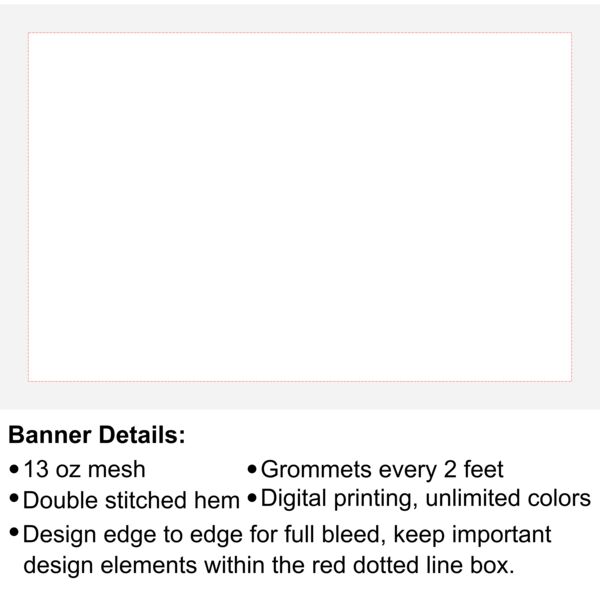 4' x 6' 13 oz Mesh Banner Thumbnail