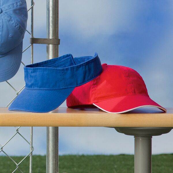 UltraClub Classic Cut Chino Cotton Twill Visor Thumbnail