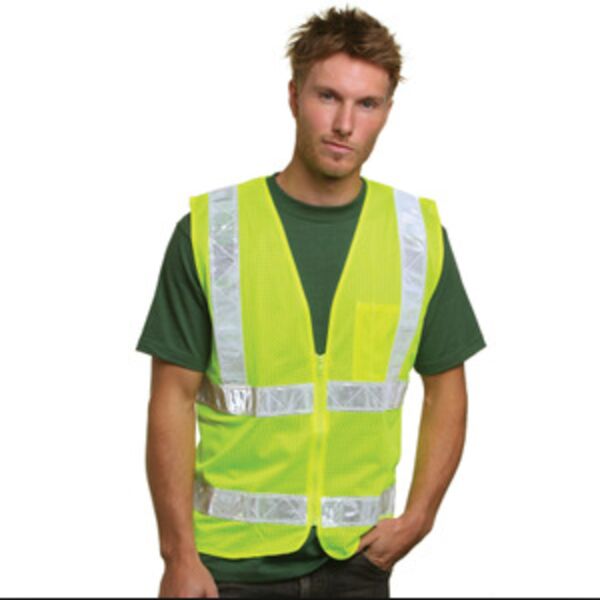 Bayside Mesh Safety Vest - Lime Thumbnail