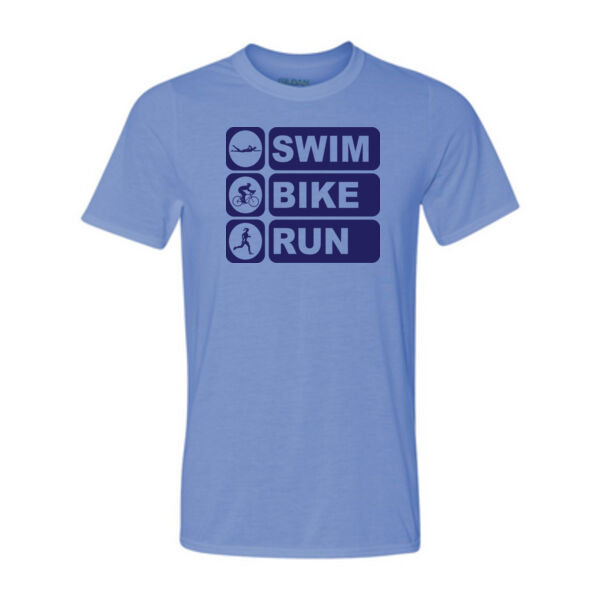 Swim Bike Run Vertical Triathlon - Women Blue Thumbnail