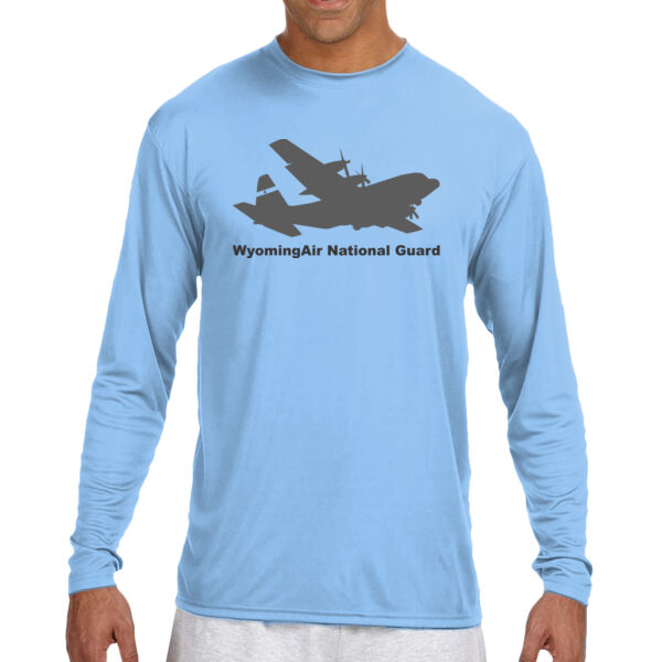 C 130 - (S) Long Sleeve Cooling Performance Crew Light Color Shirt Thumbnail