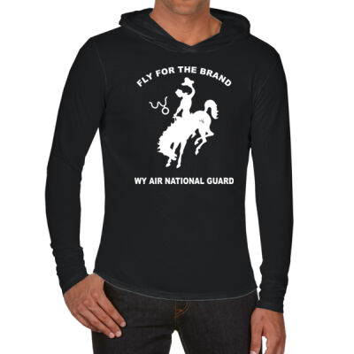WY Air National Guard  - Adult Heavyweight RS Long-Sleeve Hooded T-Shirt Thumbnail