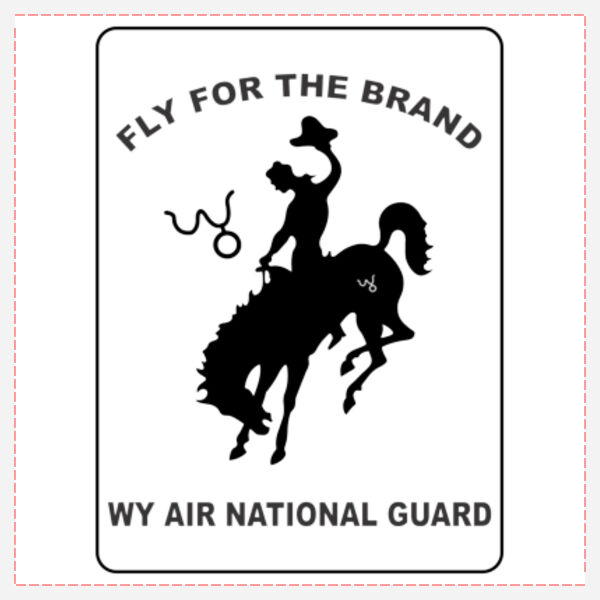 WY Air National Guard  - 4" x 4" Decal Thumbnail