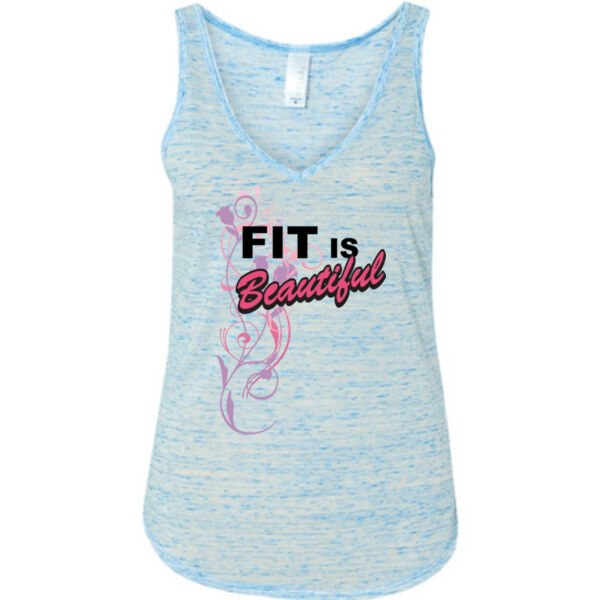 Fit is Beautiful - Ladies' Flowy V-Neck Tank Thumbnail