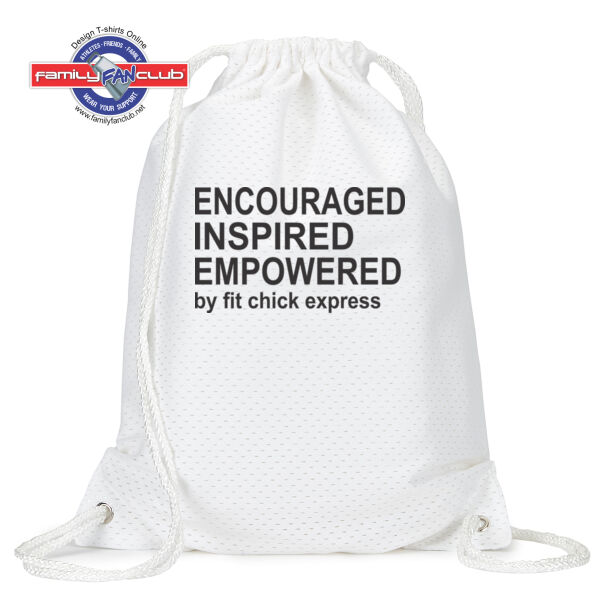 Encouraged, Inspired, Empowered - Jersey Mesh Drawstring Sport Pack Thumbnail