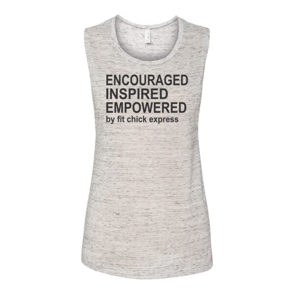 Encouraged, Inspired, Empowered - Bella Flowy Scoop Muscle Tank (S) Thumbnail
