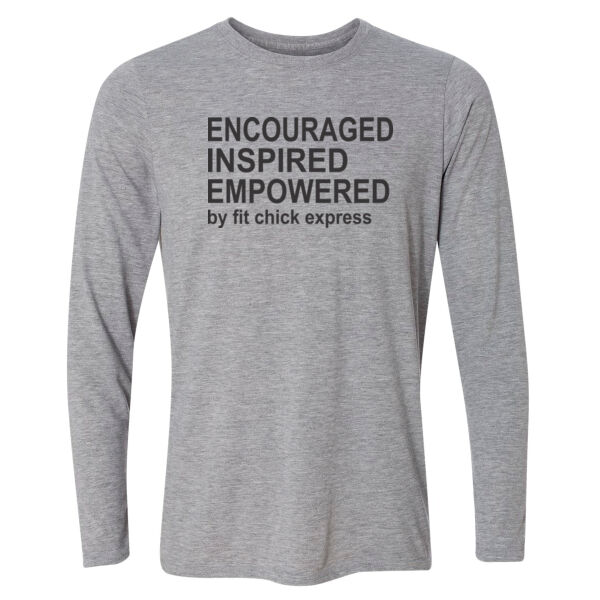 Encouraged, Inspired, Empowered - Light Long Sleeve Ultra Performance Active Lifestyle T Shirt Thumbnail