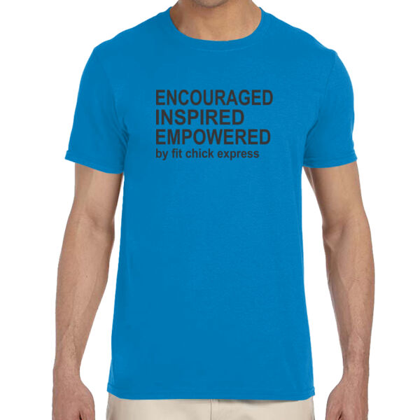 Encouraged, Inspired, Empowered - Adult Softstyle® 4.5 oz. Heather Color T-Shirt (S) Thumbnail