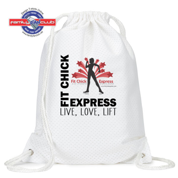 Live, Love, Lift - Jersey Mesh Drawstring Sport Pack Thumbnail