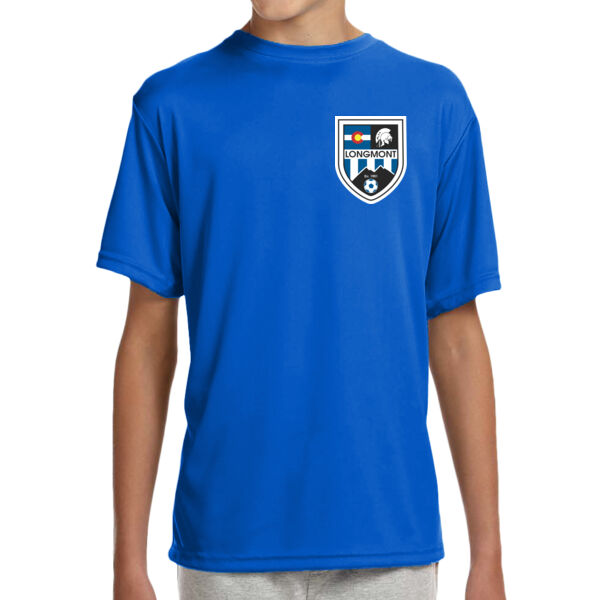 LHS Shield - Youth Shorts Sleeve Cooling Performance Crew Dark Color Shirt Thumbnail