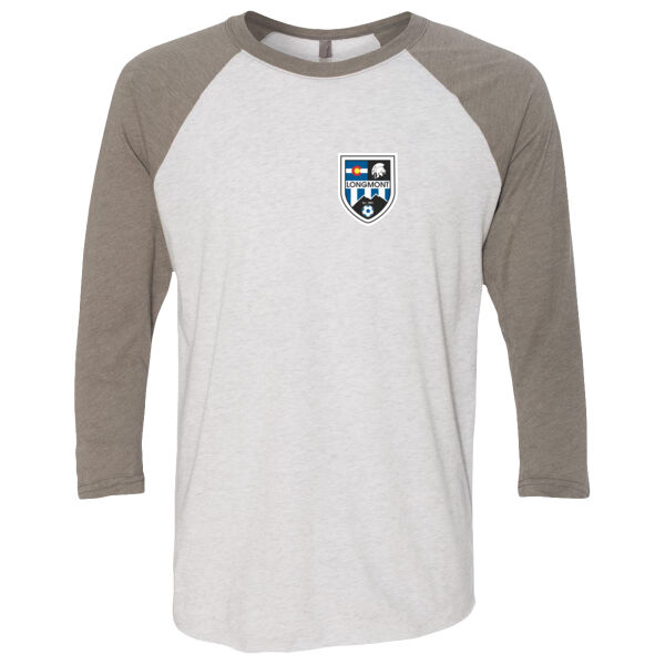 LHS Shield - Unisex Tri-Blend Three-Quarter Sleeve Baseball Raglan Tee Thumbnail