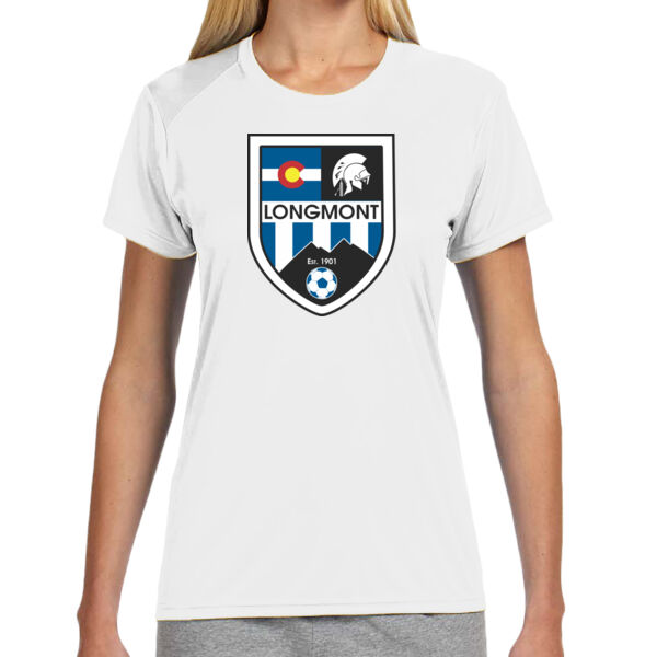 LHS Shield - (S) Ladies' Shorts Sleeve Cooling Performance Crew Light Color Shirt Thumbnail