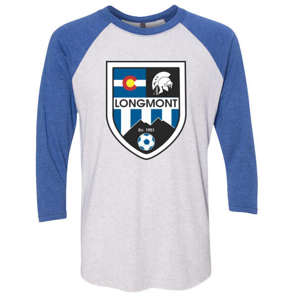 LHS Shield - Unisex Tri-Blend Three-Quarter Sleeve Baseball Raglan Tee Thumbnail