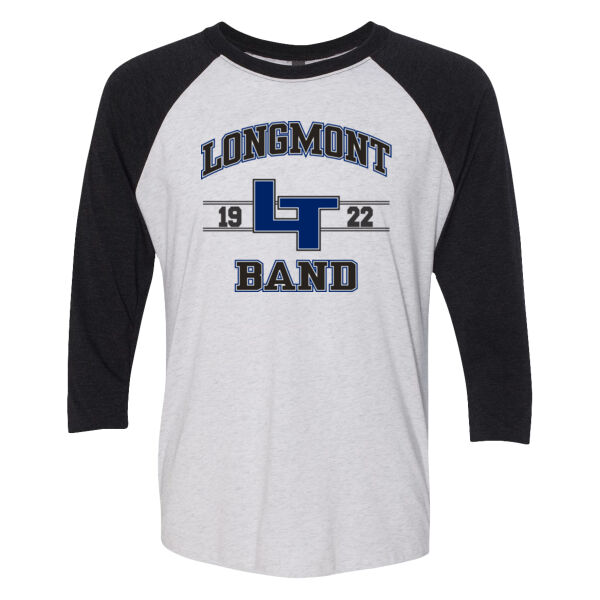 LHS Band  - Unisex Tri-Blend Three-Quarter Sleeve Baseball Raglan Tee Thumbnail