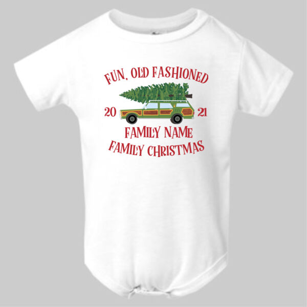 Fun, Old Fashioned Family Christmas  - Infant Polyester Bodysuit Onsie Thumbnail