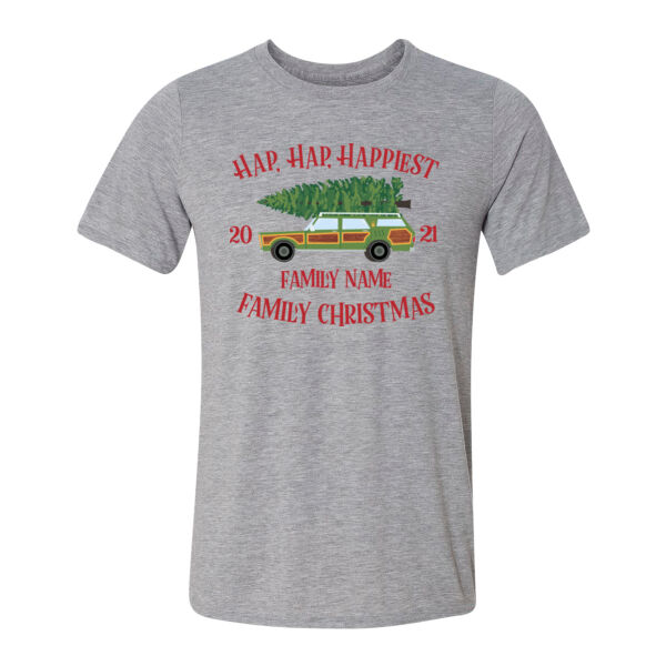 Hap, Hap, Happiest Family Christmas - Light Youth/Adult Ultra Performance Active Lifestyle T Shirt Thumbnail