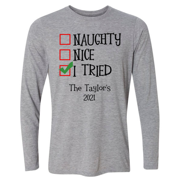 I Tried - Light Long Sleeve Ultra Performance Active Lifestyle T Shirt Thumbnail