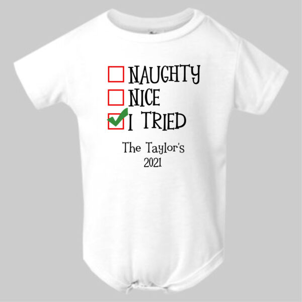 I Tried - Infant Polyester Bodysuit Onsie Thumbnail