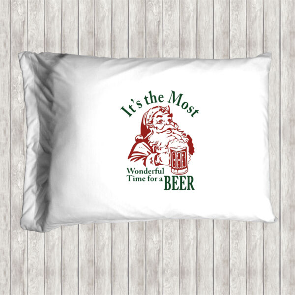 It's the most wonderful time for a beer - Pillow Case Thumbnail