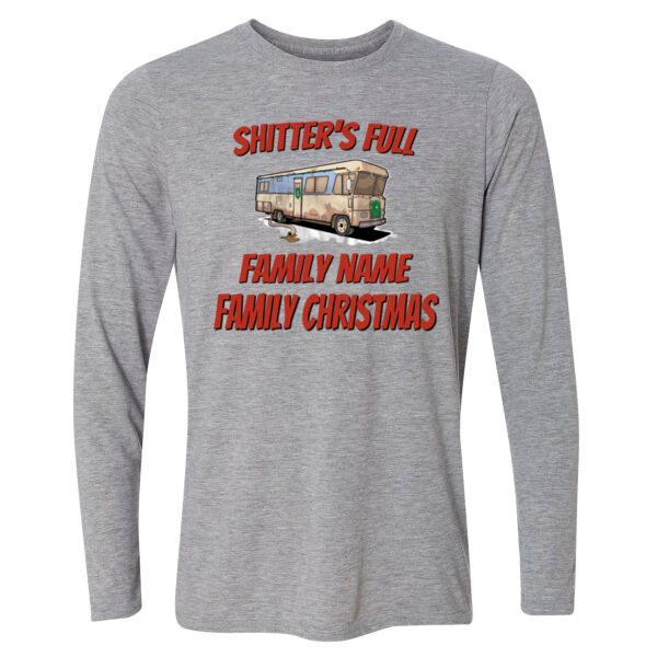 Shitter's Full Family Chirstmas - Light Long Sleeve Ultra Performance Active Lifestyle T Shirt Thumbnail