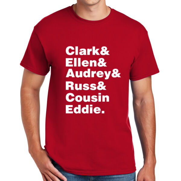 Clark, Ellen, Audrey, Russ & Cousin Eddie - DryBlend™ 50 Cotton/50 DryBlend™Poly T Shirt Thumbnail