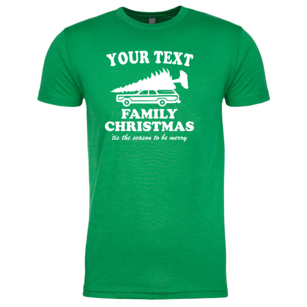 Custom Personalized Family Christmas, 'tis the season to be merry - Men's CVC Crew Thumbnail