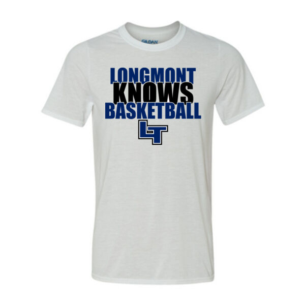 Longmont Knows Basketball - Light Youth/Adult Ultra Performance Active Lifestyle T Shirt Thumbnail