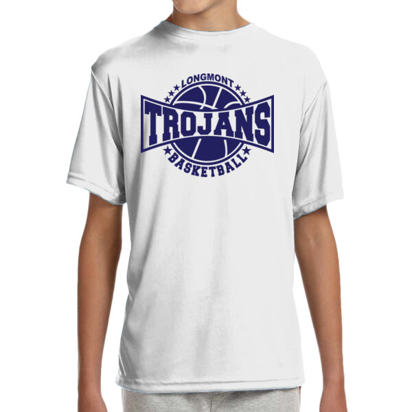 LHS Basketball - (S) Youth Shorts Sleeve Cooling Performance Crew Ligh Color Shirt Thumbnail