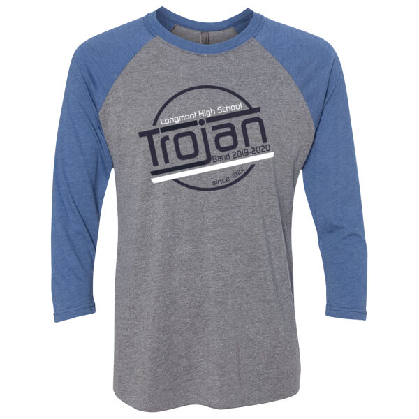 Retro Band - Unisex Tri-Blend Three-Quarter Sleeve Baseball Raglan Tee Thumbnail