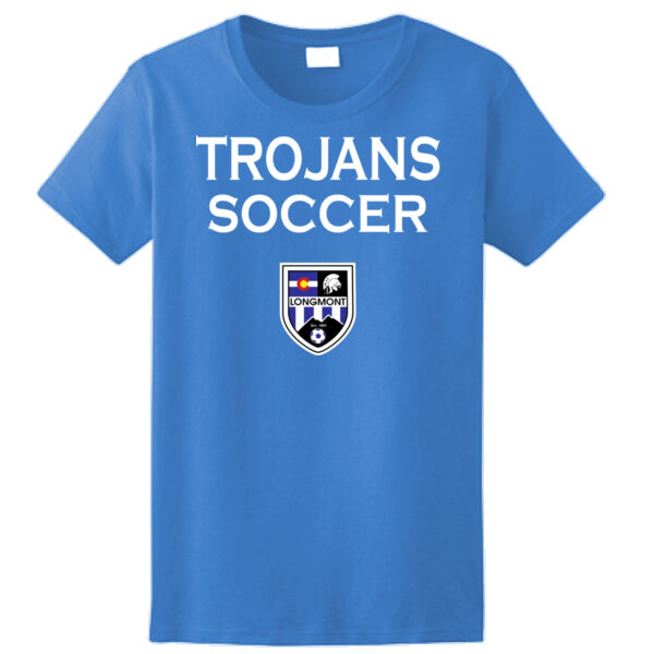 Trojans Soccer - Ladies Ultra Cotton™ 100% Cotton T Shirt Thumbnail