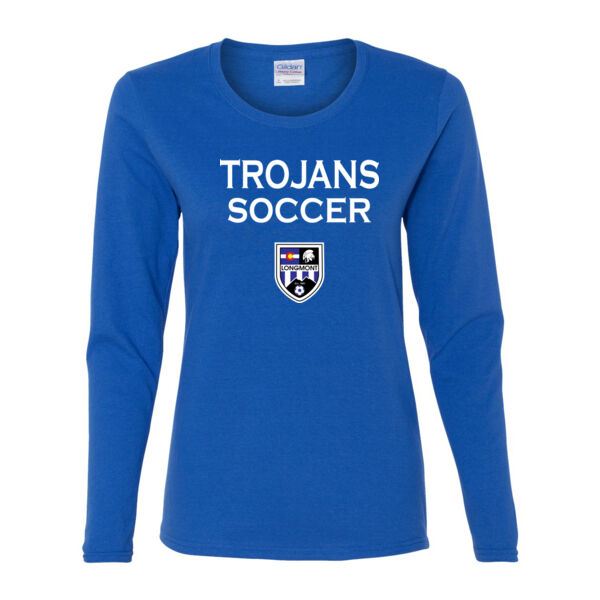 Trojans Soccer - Gildan Ladies Ultra Cotton™ Long Sleeve Missy Fit T Shirt Thumbnail