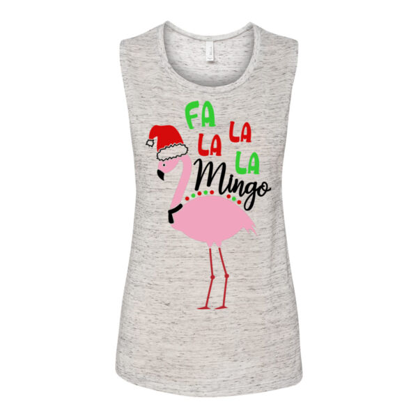 Fa La La La Mingo Christmas - Bella Flowy Scoop Muscle Tank (S) Thumbnail