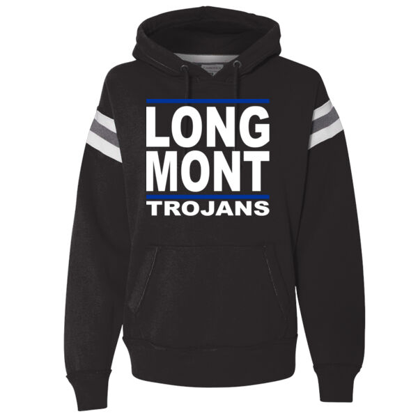 LONG MONT Trojans - Adult Vintage Athletic Hood Thumbnail