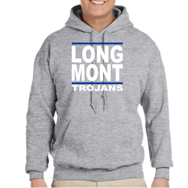 LONG MONT Trojans - Adult Heavy Blend™ 8 oz., 50/50 Hood Thumbnail