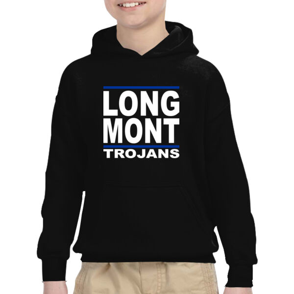 LONG MONT Trojans - Heavy Blend™ Youth 8 oz., 50/50 Hood Thumbnail