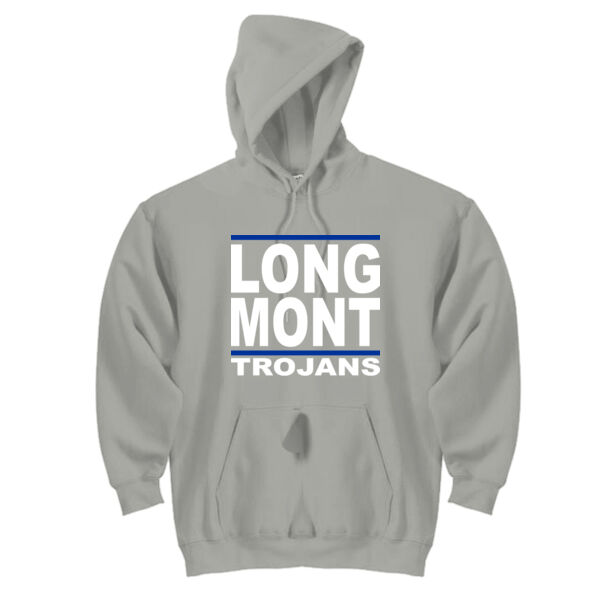 LONG MONT Trojans - DryBlend™ Pullover Unisex Hooded Sweatshirt Thumbnail