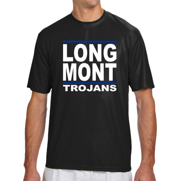 LONG MONT Trojans - Shorts Sleeve Cooling Performance Crew Dark Color Shirt Thumbnail