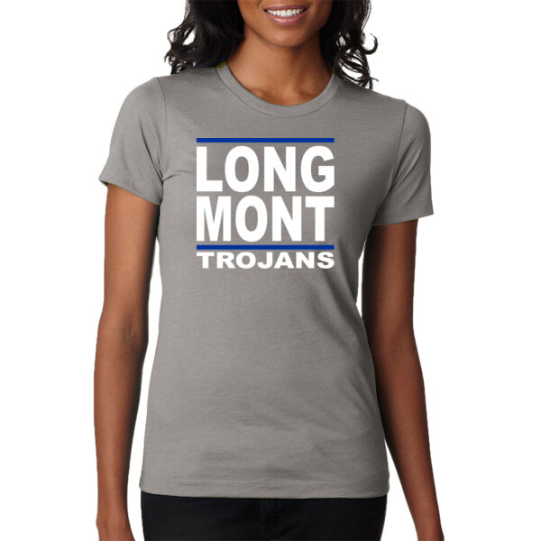 LONG MONT Trojans - Ladies' CVC T-Shirt Thumbnail