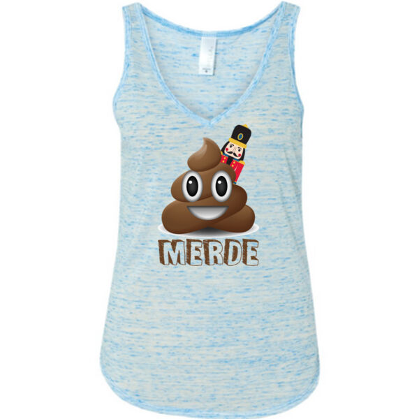 Merde - Ladies' Flowy V-Neck Tank Thumbnail