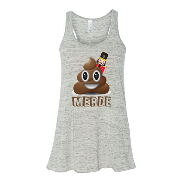 Merde - Bella Ladies' Flowy Racerback Tank (S) Thumbnail