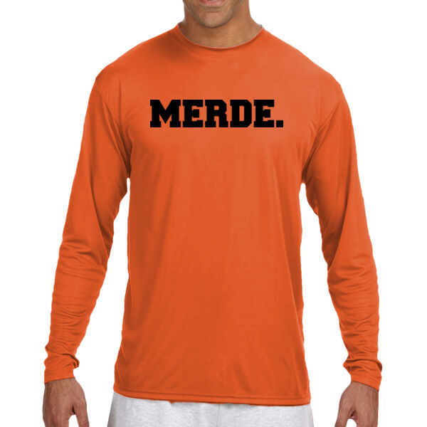 Merde. - (S) Long Sleeve Cooling Performance Crew Light Color Shirt Thumbnail