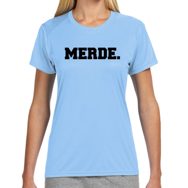 Merde. - (S) Ladies' Shorts Sleeve Cooling Performance Crew Light Color Shirt Thumbnail