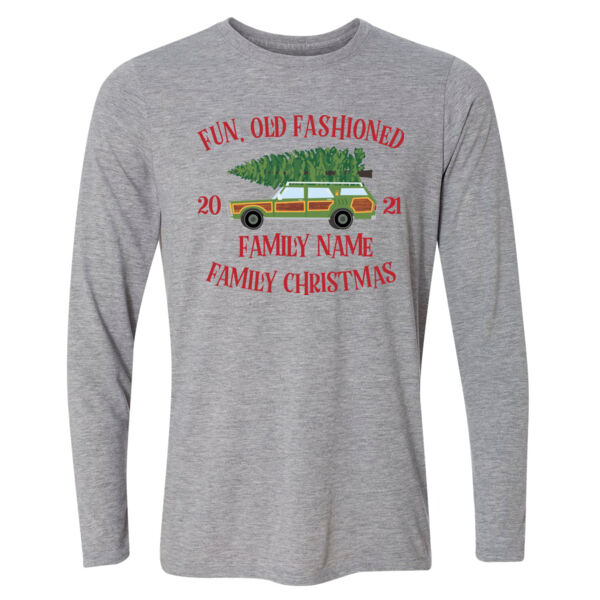 Fun, Old Fashioned Family Christmas  - Light Youth Long Sleeve Ultra Performance Active Lifestyle T Shirt Thumbnail