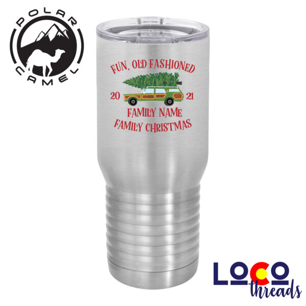 Fun, Old Fashioned Family Christmas  - Polar Camel 20 oz. Tall Stainless Steel Vacuum Insulated Tumbler Thumbnail