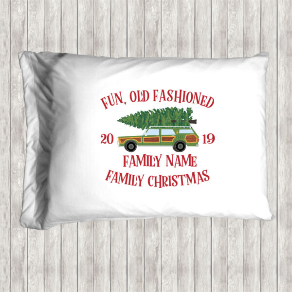 Fun, Old Fashioned Family Christmas  - Pillow Case Thumbnail