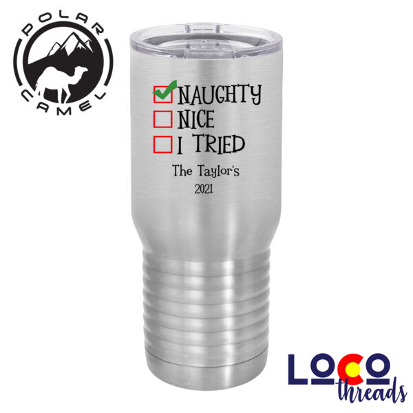 Naughty - Polar Camel 20 oz. Tall Stainless Steel Vacuum Insulated Tumbler Thumbnail