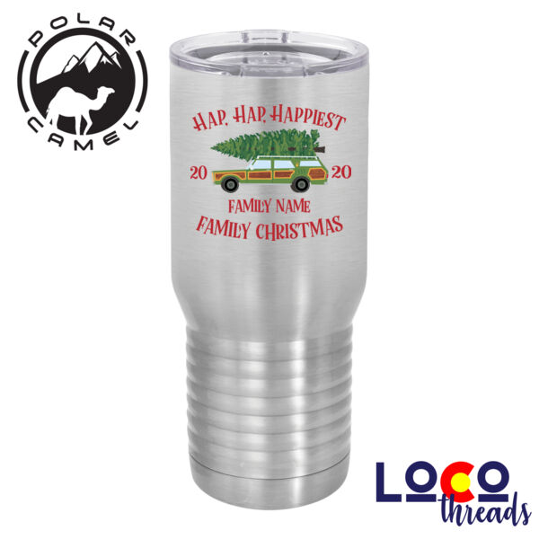 Hap, Hap, Happiest Family Christmas - 2 sided print - Polar Camel 20 oz. Tall Stainless Steel Vacuum Insulated Tumbler Thumbnail