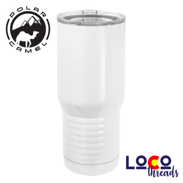 Don't Stop Believin' Santa Face - Polar Camel 20 oz. Tall Stainless Steel Vacuum Insulated Tumbler Thumbnail
